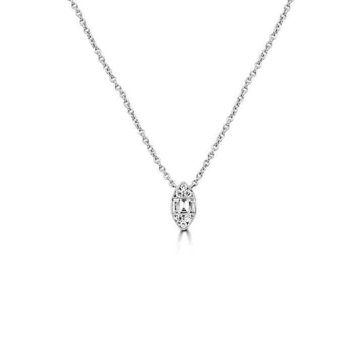 Invisible Marquise Diamond Pendant (small) - ZIZOV DIAMONDS