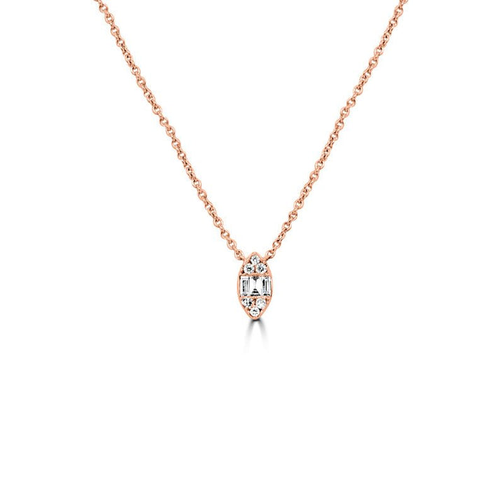 Invisible Marquise Diamond Pendant (small) - ZIZOV DIAMONDS