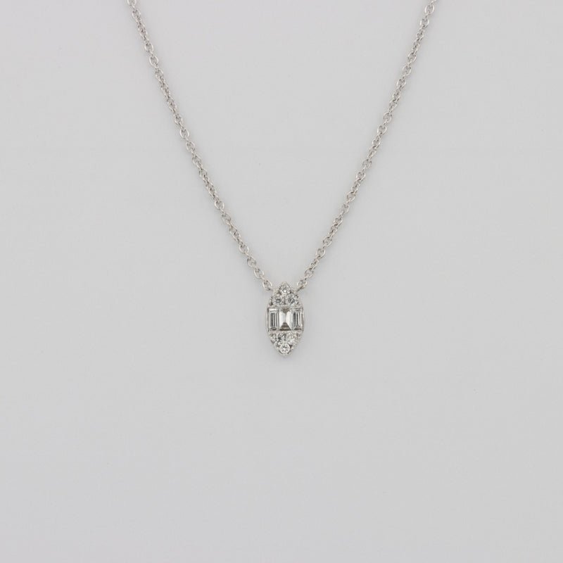 Invisible Marquise Diamond Pendant (small) - ZIZOV DIAMONDS