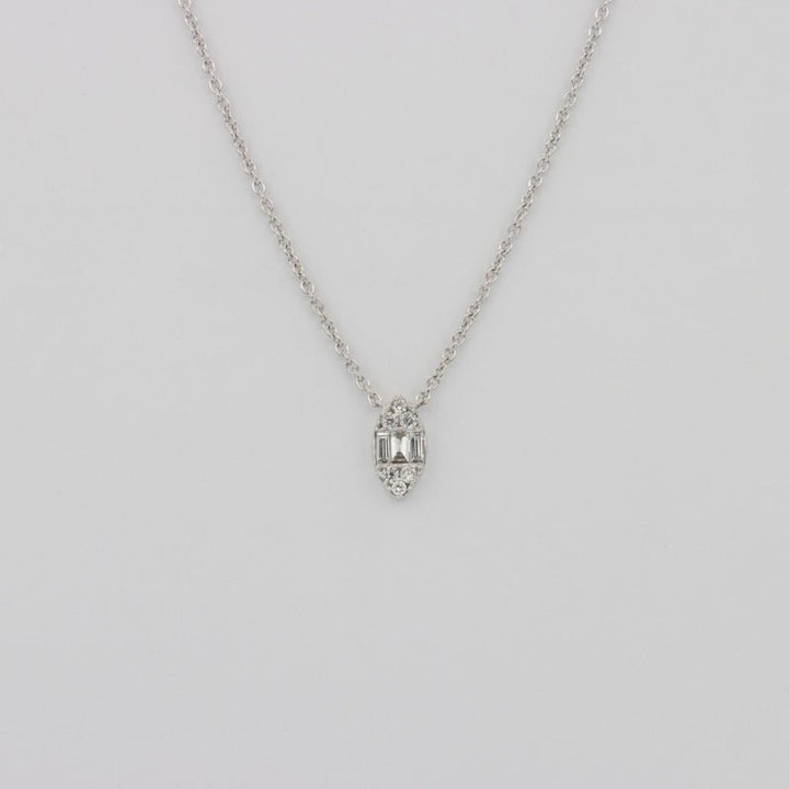 Invisible Marquise Diamond Pendant (small) - ZIZOV DIAMONDS