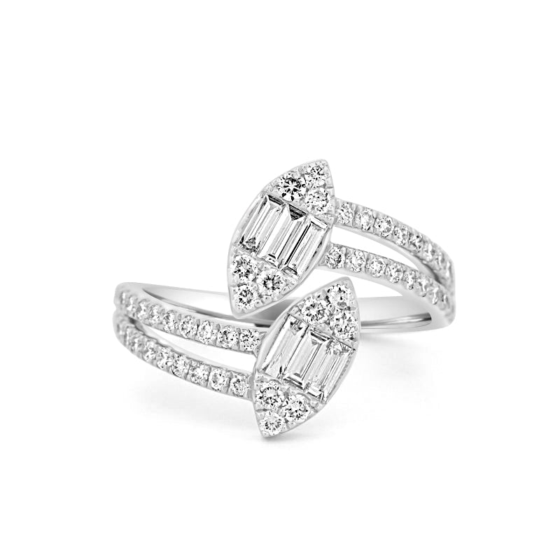 Invisible Marquise Twinny Ring - ZIZOV DIAMONDS