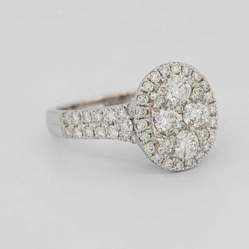 Invisible oval diamond ring - ZIZOV DIAMONDS