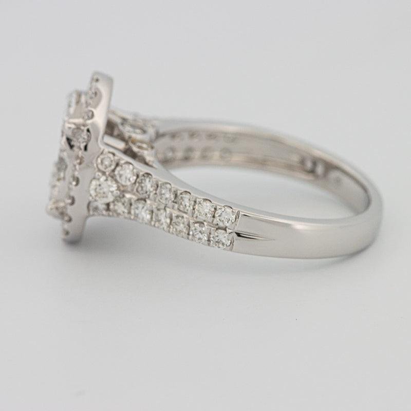 Invisible oval diamond ring - ZIZOV DIAMONDS