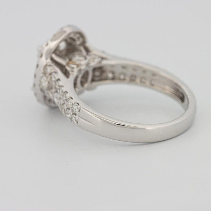 Invisible oval diamond ring - ZIZOV DIAMONDS