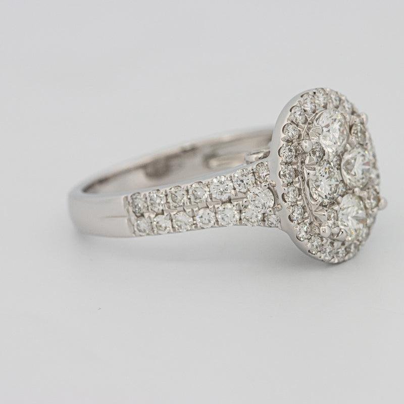 Invisible oval diamond ring - ZIZOV DIAMONDS