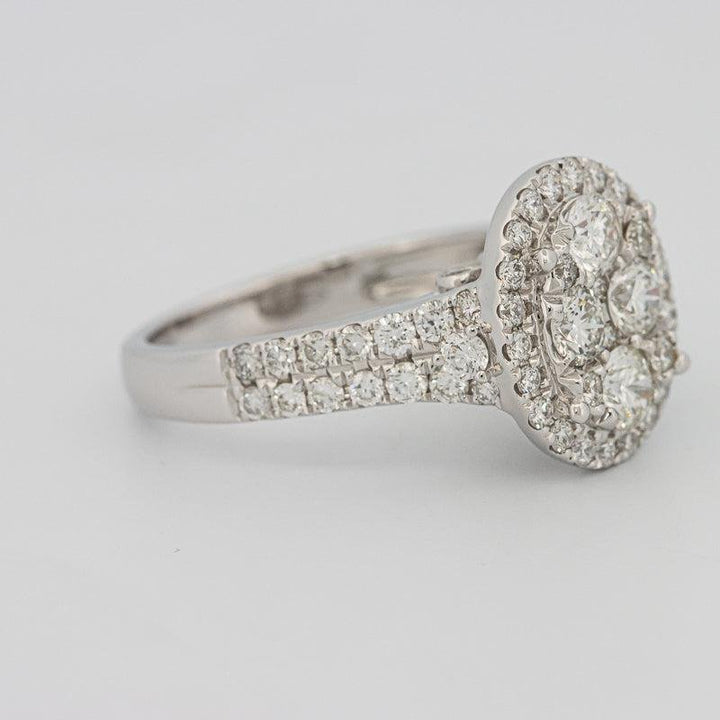 Invisible oval diamond ring - ZIZOV DIAMONDS