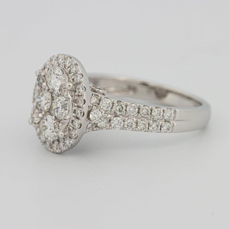 Invisible oval diamond ring - ZIZOV DIAMONDS