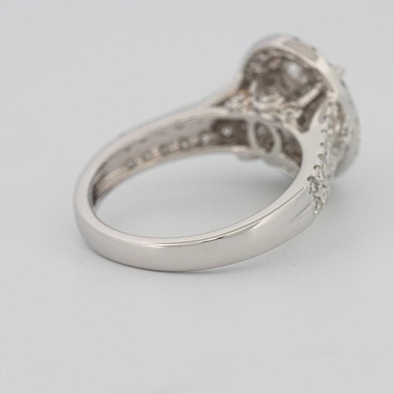 Invisible oval diamond ring - ZIZOV DIAMONDS