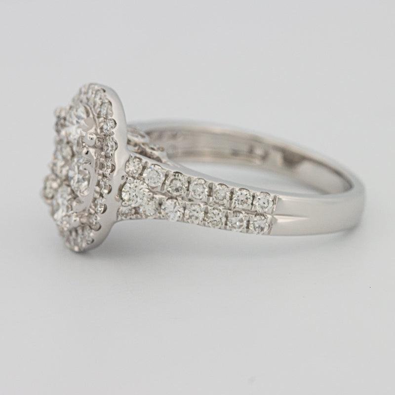 Invisible oval diamond ring - ZIZOV DIAMONDS