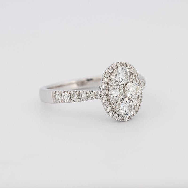 Invisible Oval Diamond Ring - ZIZOV DIAMONDS