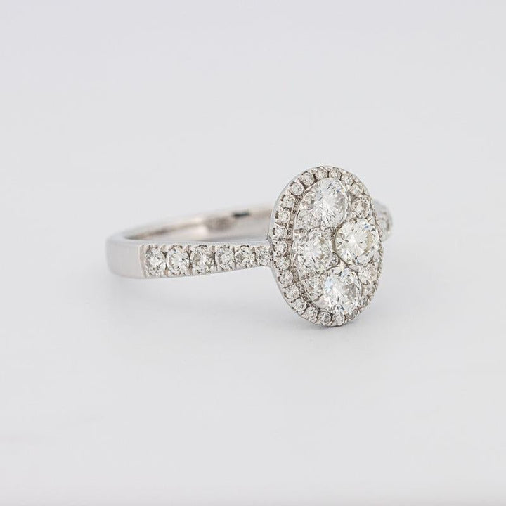 Invisible Oval Diamond Ring - ZIZOV DIAMONDS