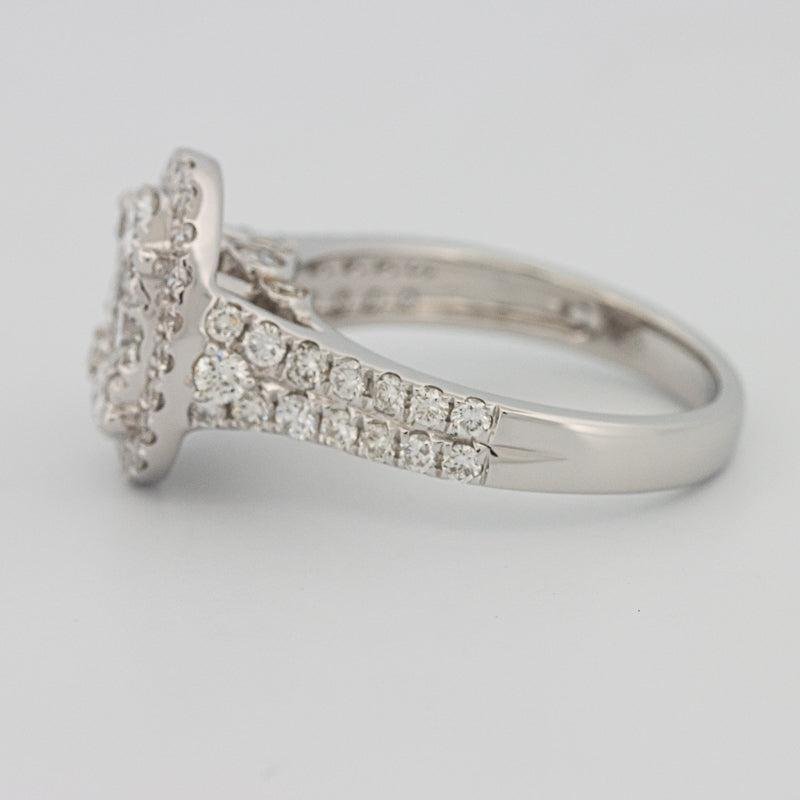 Invisible oval diamond ring - ZIZOV DIAMONDS