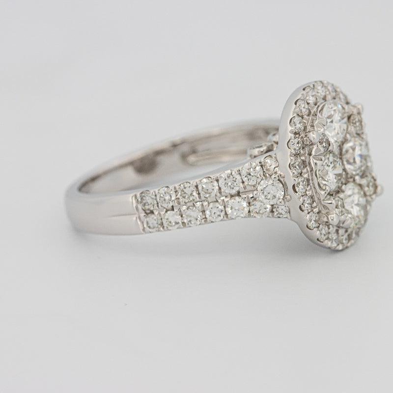 Invisible oval diamond ring - ZIZOV DIAMONDS