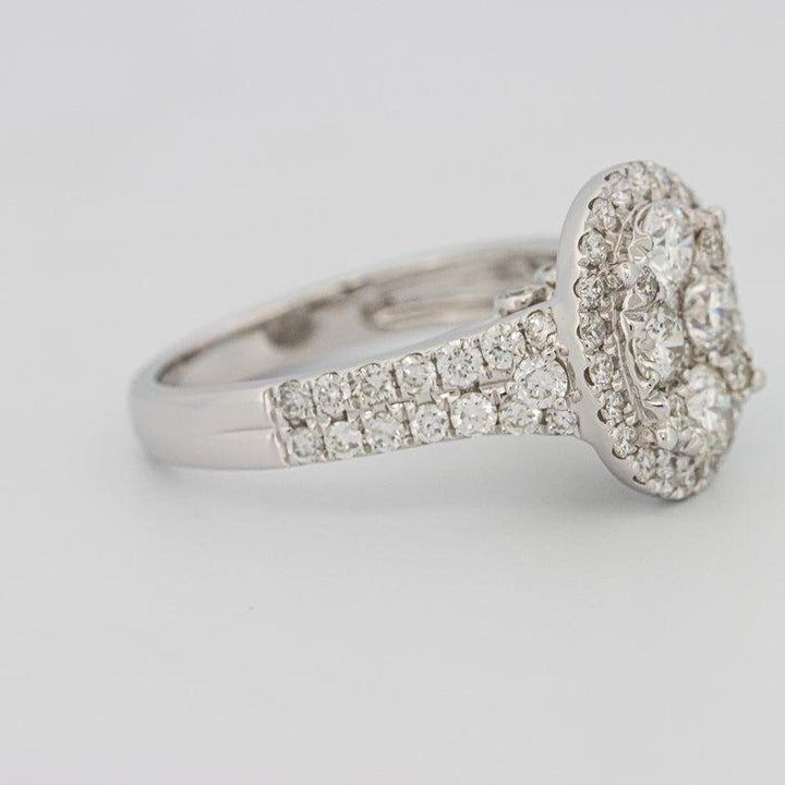 Invisible oval diamond ring - ZIZOV DIAMONDS