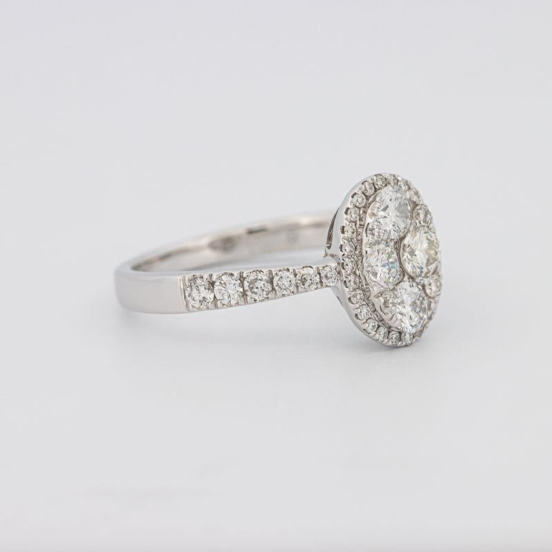 Invisible Oval Diamond Ring - ZIZOV DIAMONDS