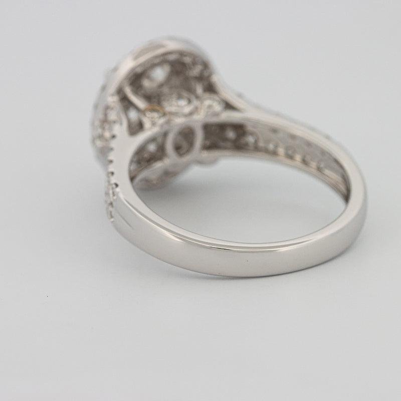 Invisible oval diamond ring - ZIZOV DIAMONDS