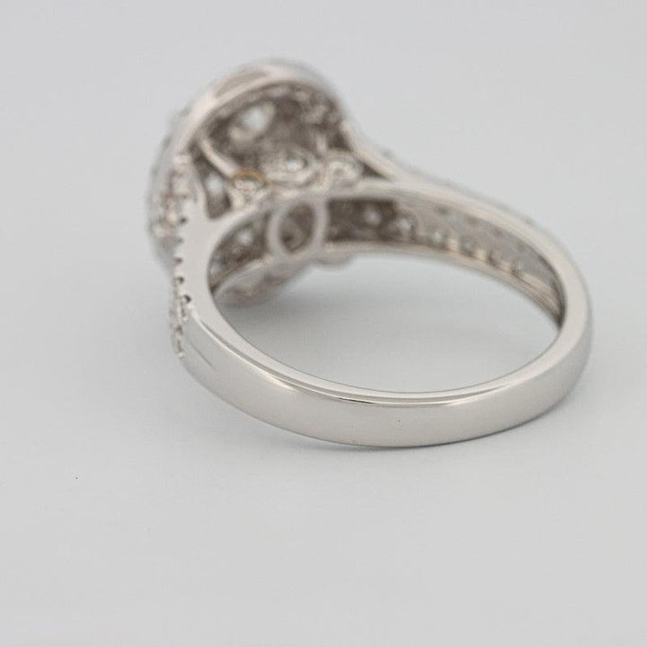 Invisible oval diamond ring - ZIZOV DIAMONDS