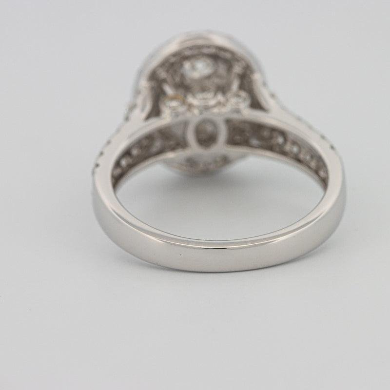 Invisible oval diamond ring - ZIZOV DIAMONDS