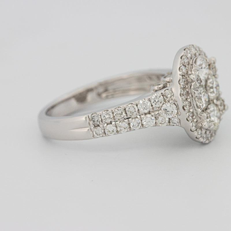 Invisible oval diamond ring - ZIZOV DIAMONDS