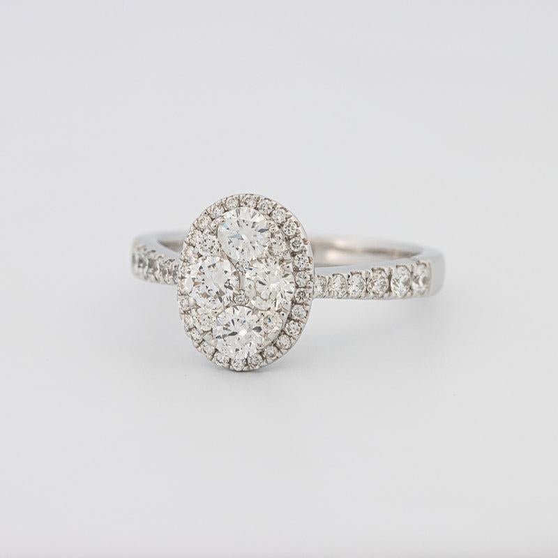 Invisible Oval Diamond Ring - ZIZOV DIAMONDS