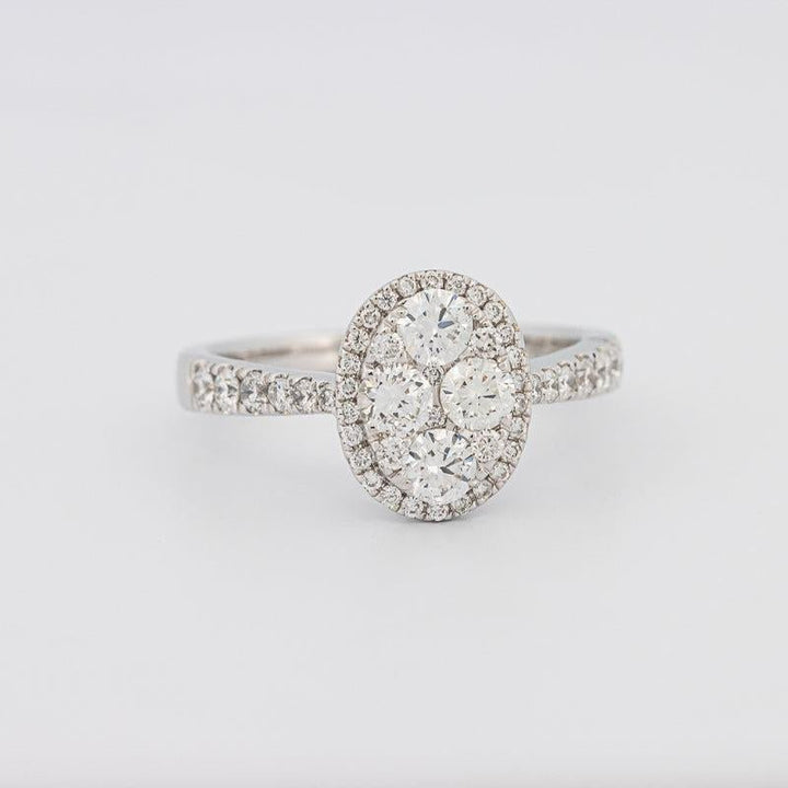Invisible Oval Diamond Ring - ZIZOV DIAMONDS