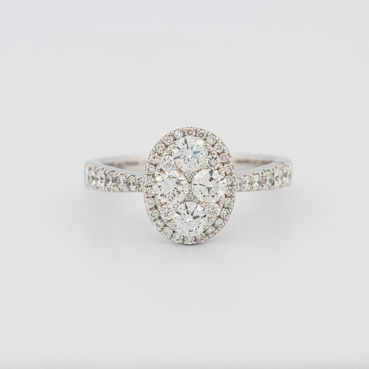 Invisible Oval Diamond Ring - ZIZOV DIAMONDS