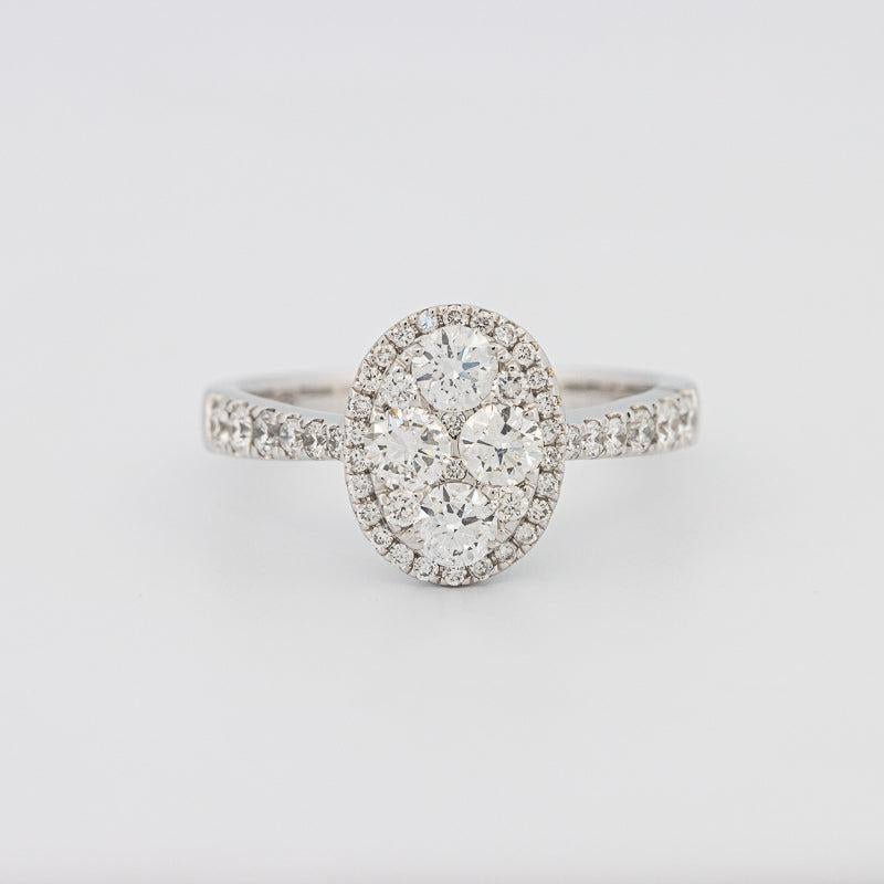 Invisible Oval Diamond Ring - ZIZOV DIAMONDS