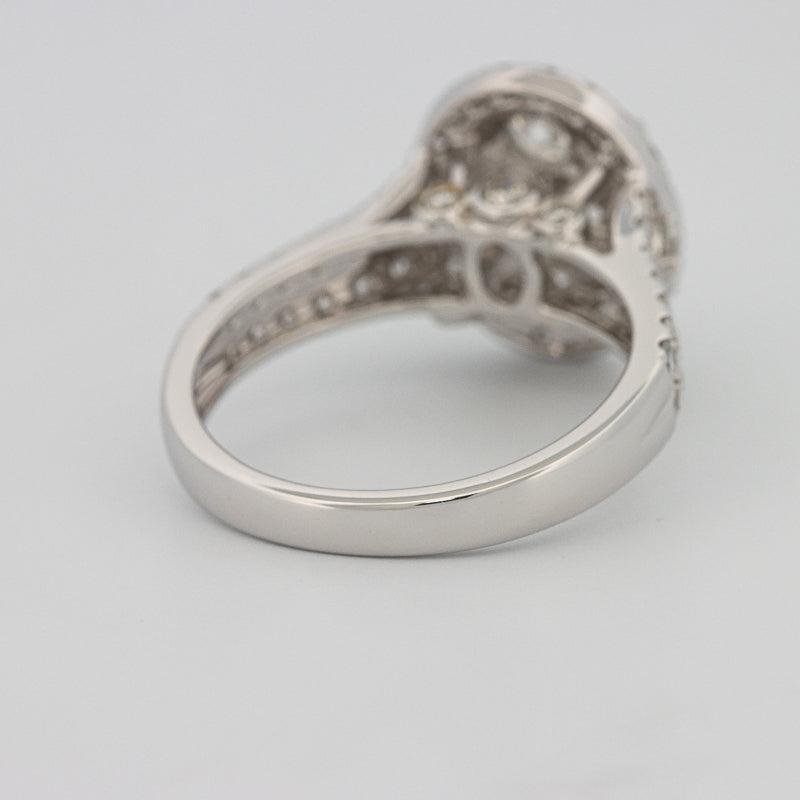 Invisible oval diamond ring - ZIZOV DIAMONDS