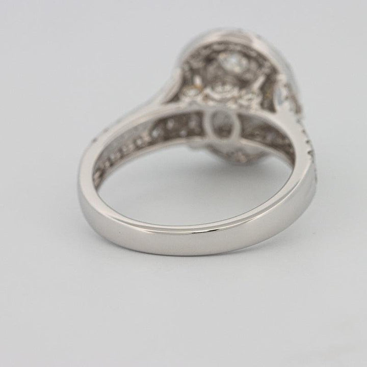 Invisible oval diamond ring - ZIZOV DIAMONDS