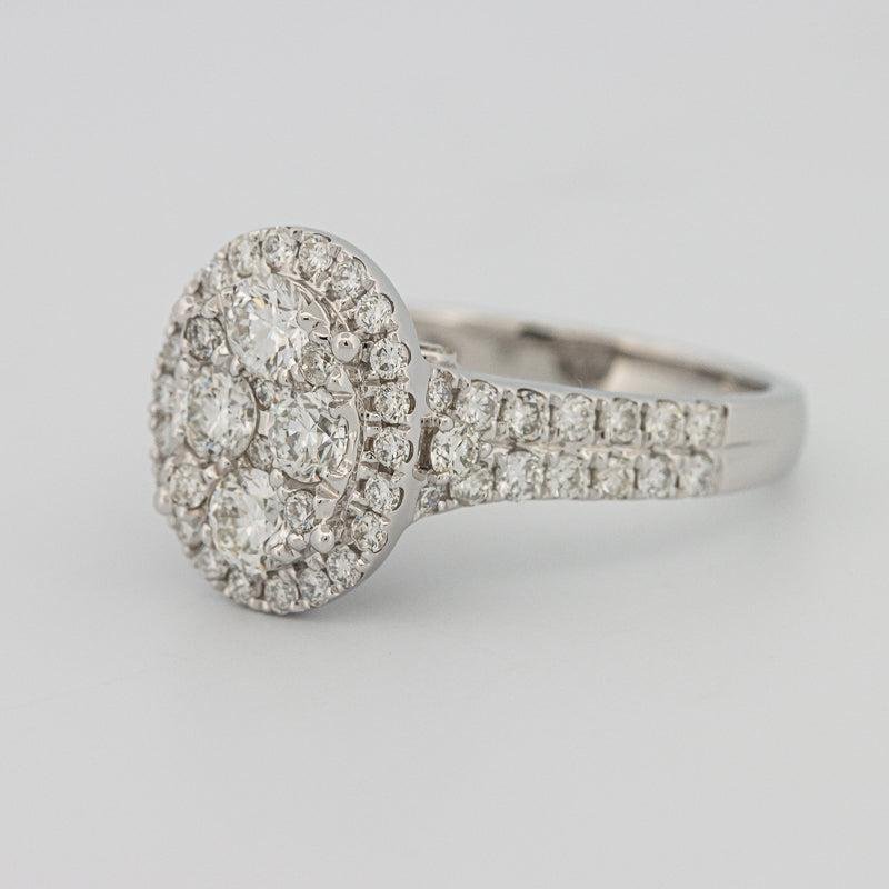 Invisible oval diamond ring - ZIZOV DIAMONDS