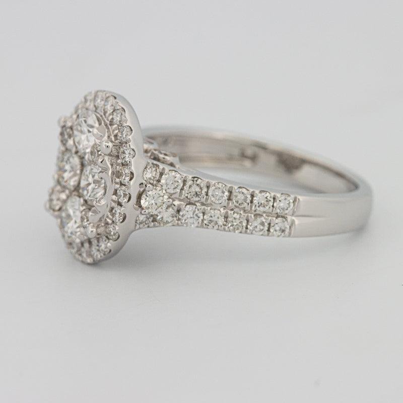 Invisible oval diamond ring - ZIZOV DIAMONDS