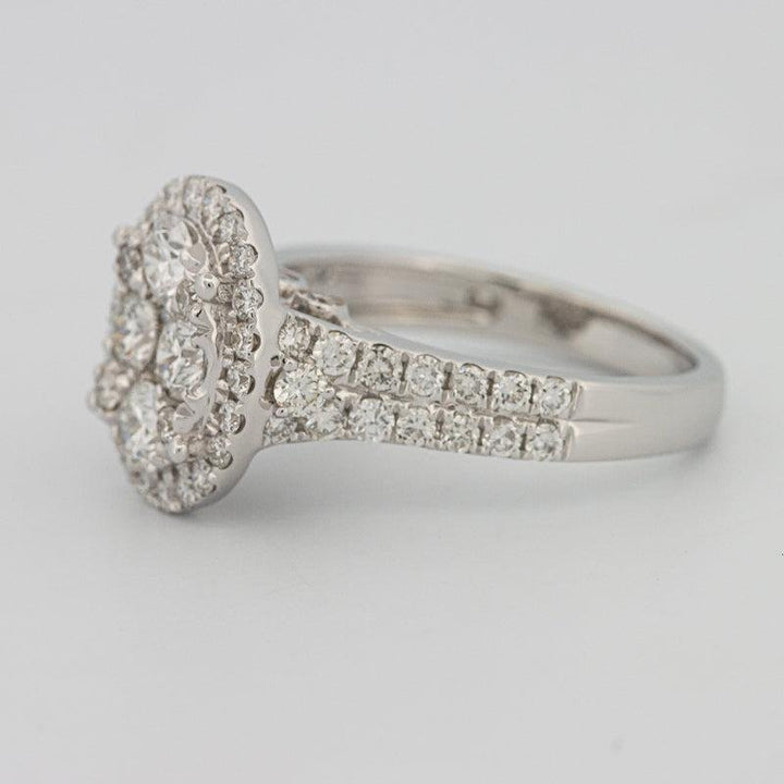 Invisible oval diamond ring - ZIZOV DIAMONDS