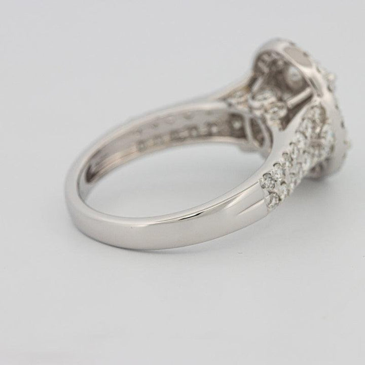 Invisible oval diamond ring - ZIZOV DIAMONDS