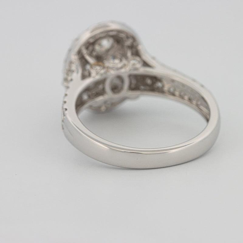 Invisible oval diamond ring - ZIZOV DIAMONDS