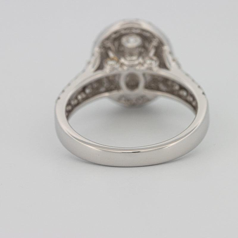 Invisible oval diamond ring - ZIZOV DIAMONDS