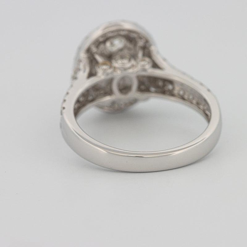 Invisible oval diamond ring - ZIZOV DIAMONDS