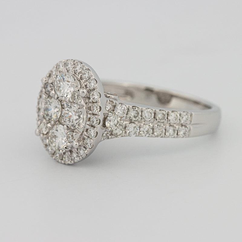 Invisible oval diamond ring - ZIZOV DIAMONDS