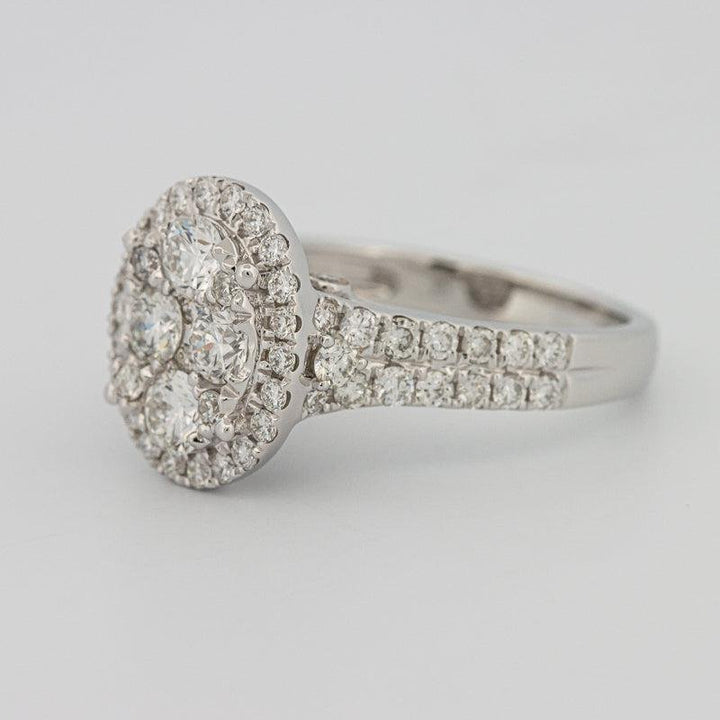 Invisible oval diamond ring - ZIZOV DIAMONDS
