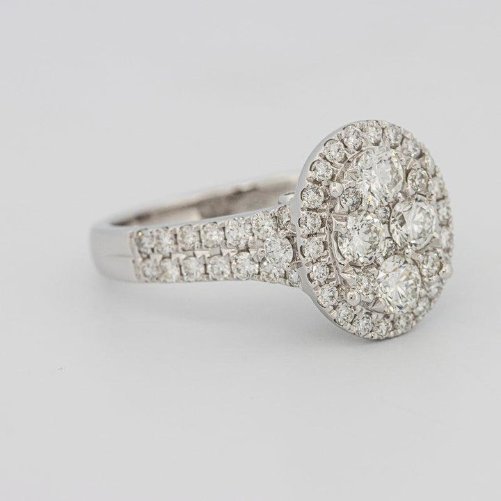 Invisible oval diamond ring - ZIZOV DIAMONDS
