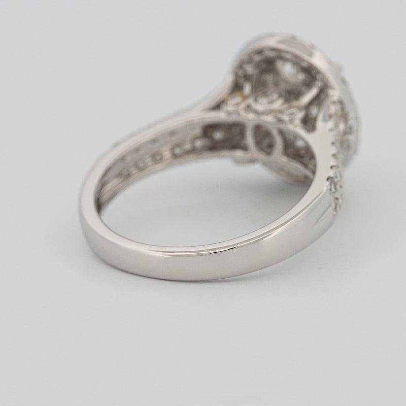 Invisible oval diamond ring - ZIZOV DIAMONDS