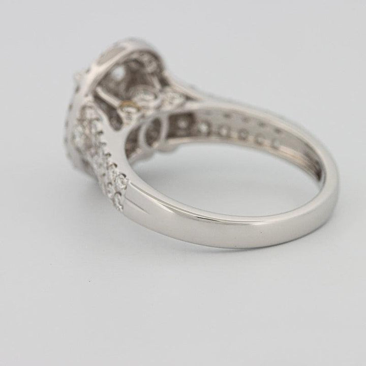 Invisible oval diamond ring - ZIZOV DIAMONDS