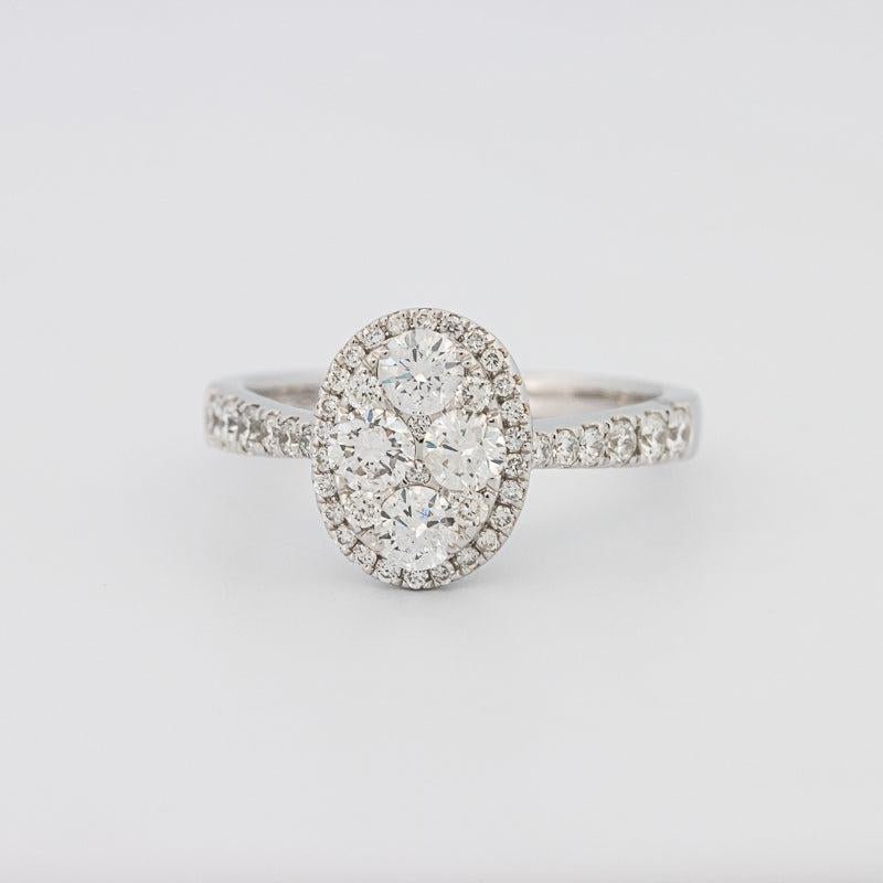 Invisible Oval Diamond Ring - ZIZOV DIAMONDS