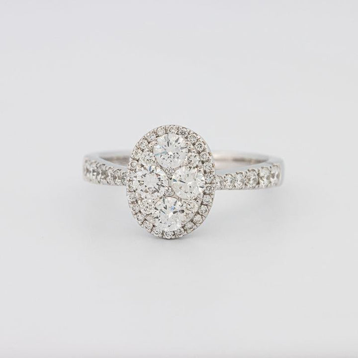 Invisible Oval Diamond Ring - ZIZOV DIAMONDS