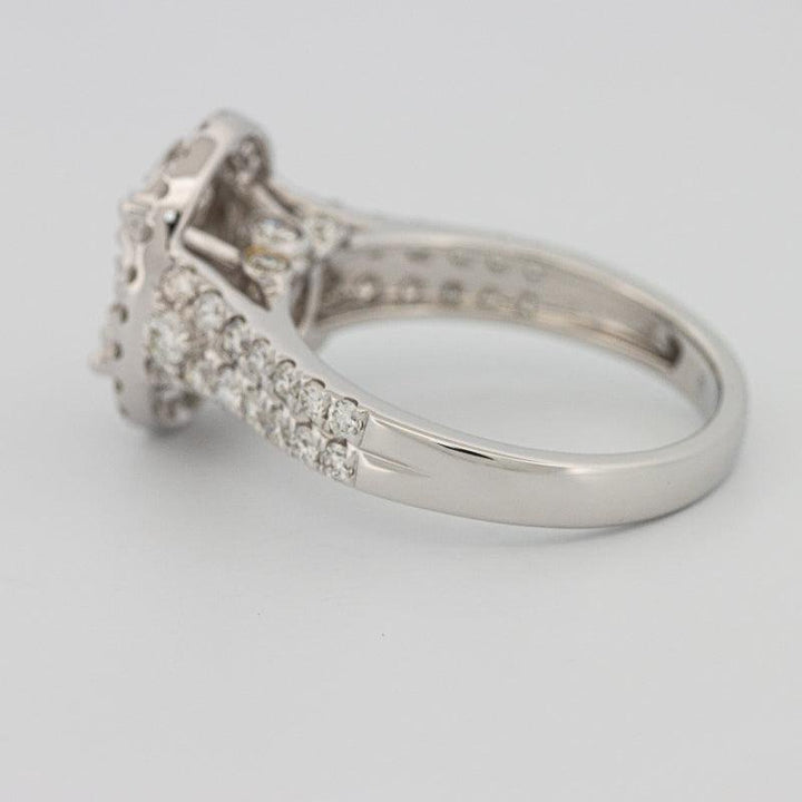 Invisible oval diamond ring - ZIZOV DIAMONDS