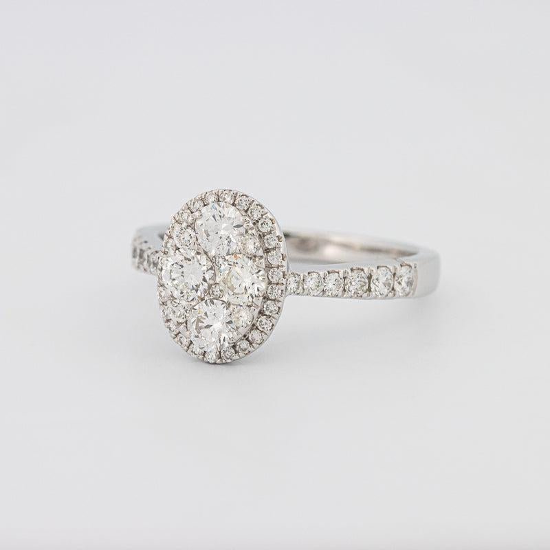 Invisible Oval Diamond Ring - ZIZOV DIAMONDS