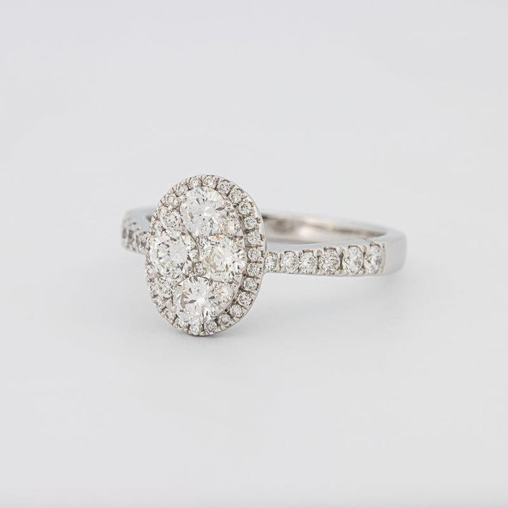 Invisible Oval Diamond Ring - ZIZOV DIAMONDS