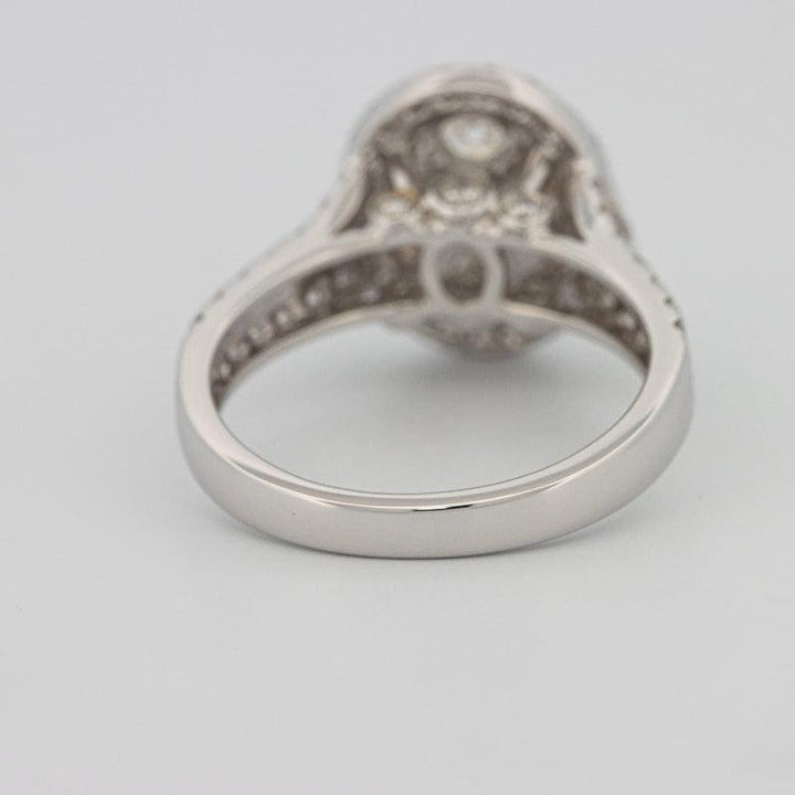 Invisible oval diamond ring - ZIZOV DIAMONDS