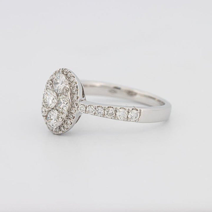 Invisible Oval Diamond Ring - ZIZOV DIAMONDS