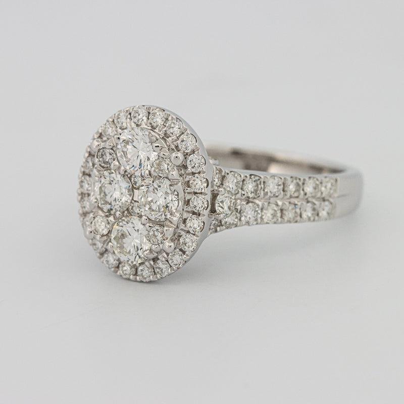 Invisible oval diamond ring - ZIZOV DIAMONDS