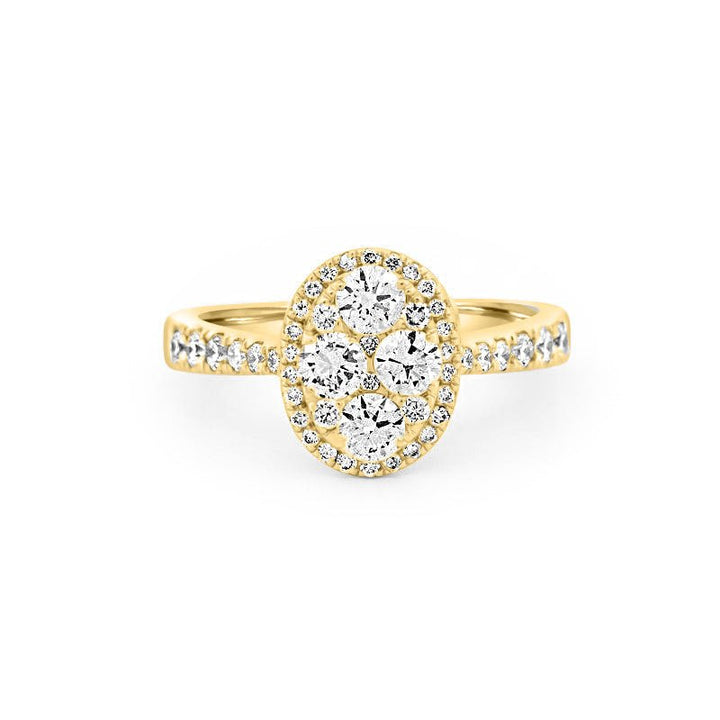 Invisible Oval Diamond Ring - ZIZOV DIAMONDS